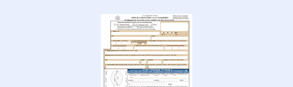 DS-11 Form Image